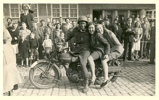 Canadian in Amsterdam 1945, Census number on petrol tank.