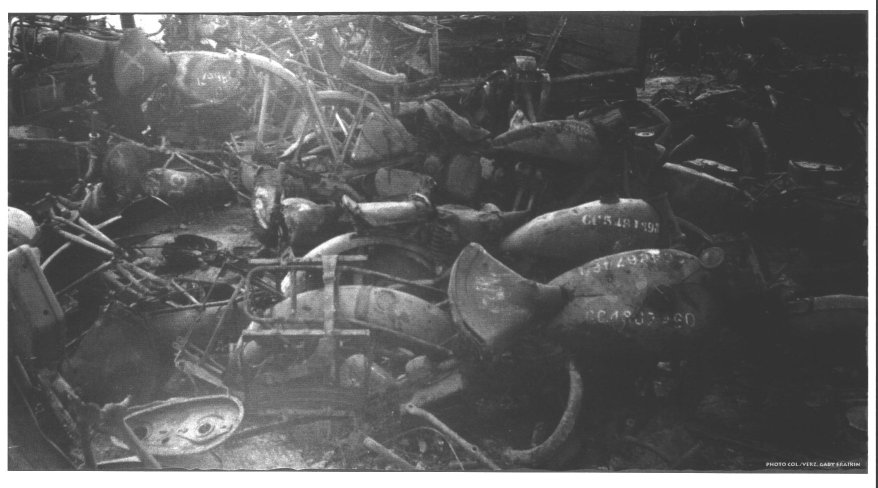 Now, a goldmine, then a motorcycle scrapyard showing a.o. discarded Canadian Nortons (GF)